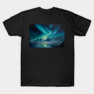 Vibrant Northern Lights Display T-Shirt